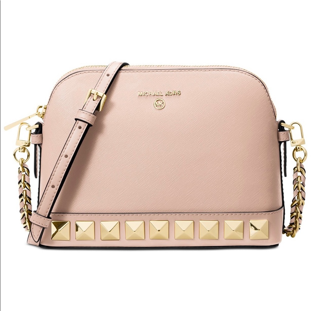 Michael Kors Jet Set Stud Dome Crossbody Purse NWT